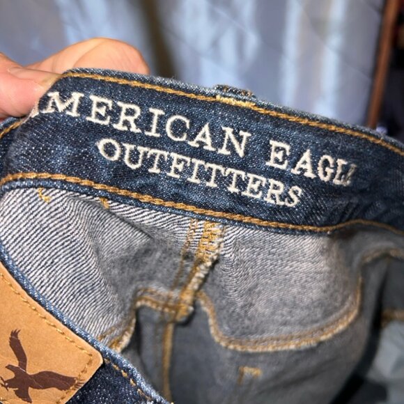 American Eagle Outfitters Women 12 Denim Blue Vintage‎ Hi-Rise Stretch Jeans - Picture 8 of 8